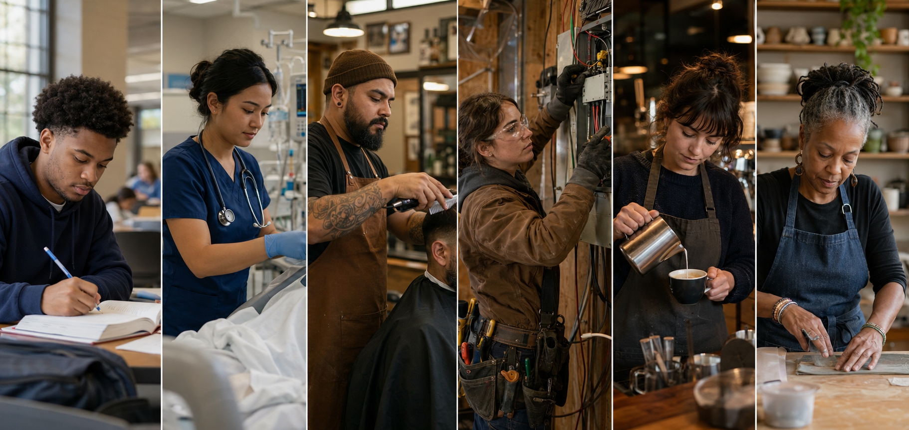 People building careers, income, and businesses in their communities